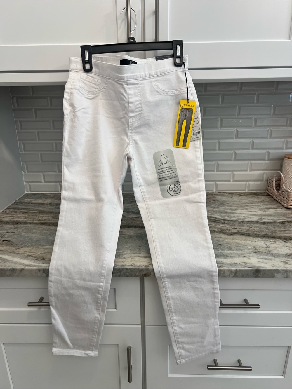 1822 Denim High Rise White Women’s Jeans
